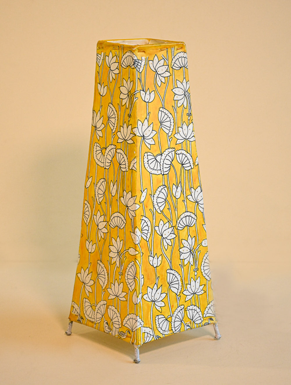 Andhra Leather Craft Lamp Shade - Kamala Vana. Height - 17 inches