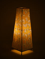 Andhra Leather Craft Lamp Shade - Kamala Vana. Height - 17 inches