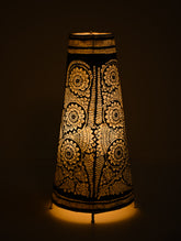 Andhra Leather Craft Lamp Shade - Noir Garden. Height - 17 inches