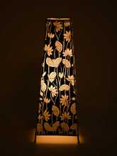 Andhra Leather Craft Lamp Shade - Nisha Kamal. Height - 17 inches