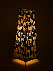 Andhra Leather Craft Lamp Shade - Nisha Kamal. Height - 17 inches