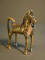 Large Dhokra Craft Curio - Ashva, The Regal Form.