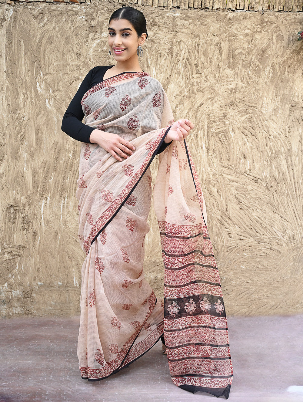 Bagru Hand Block printed Kota Doria
