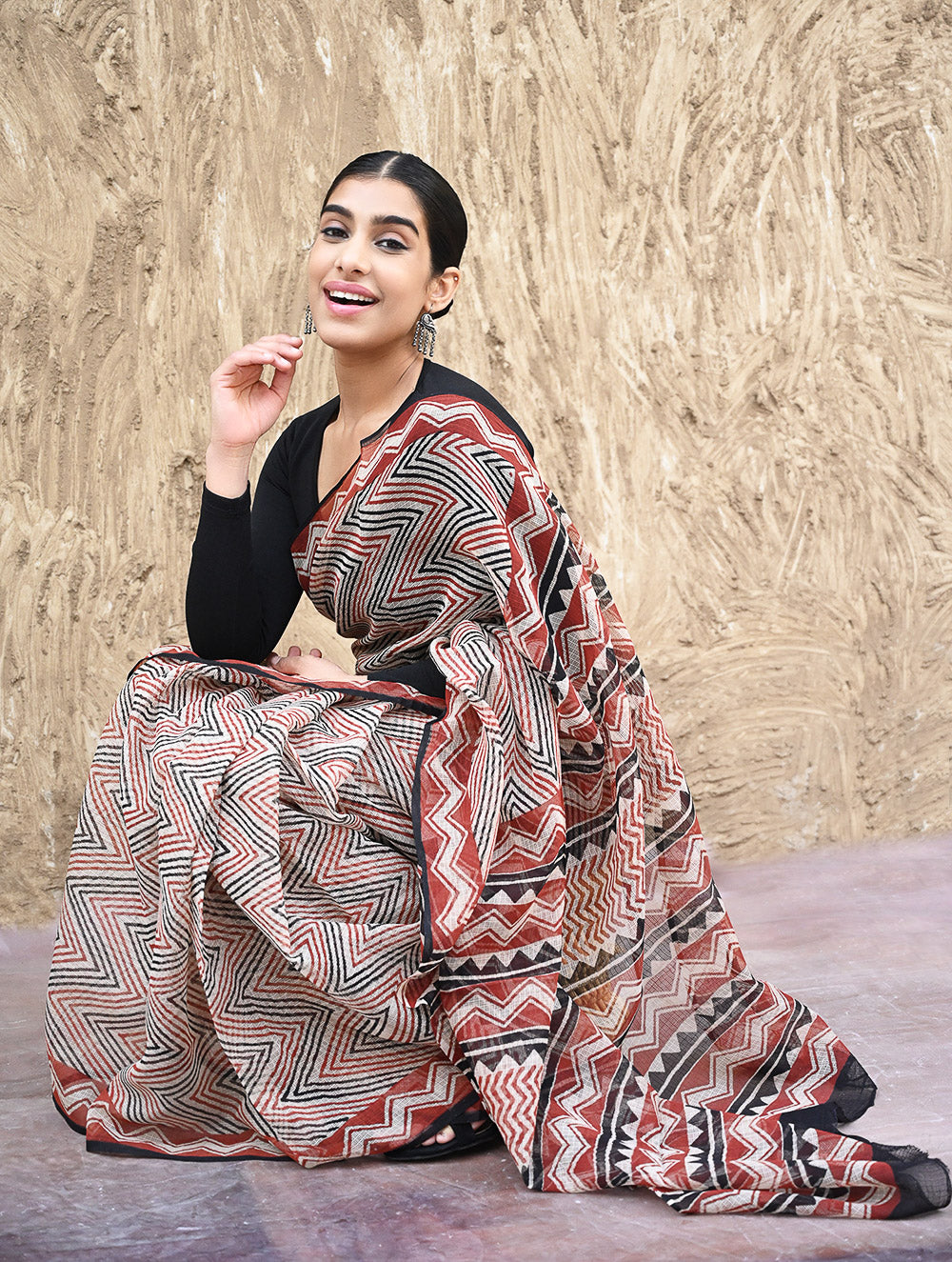 Bagru Hand Block printed Kota Doria