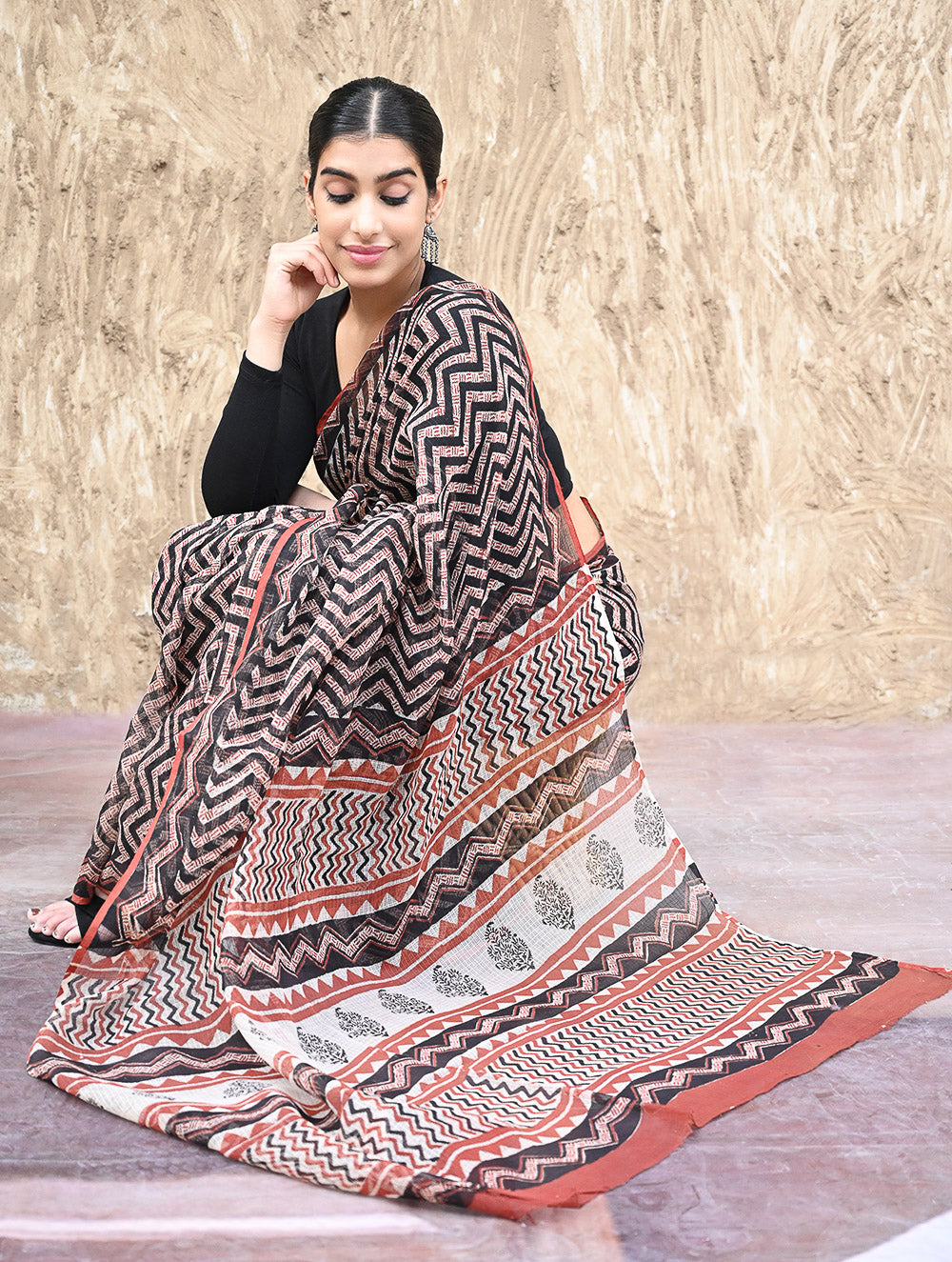Bagru Hand Block printed Kota Doria