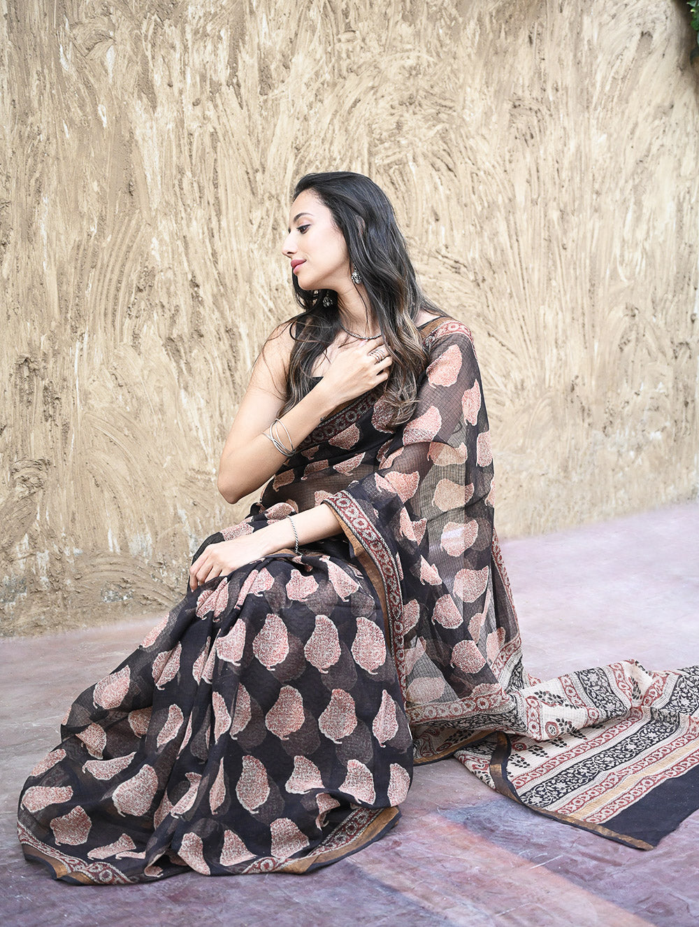 Bagru Hand Block printed Kota Doria
