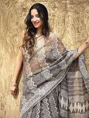 Dabu Hand Block printed Kota Doria