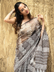 Dabu Hand Block printed Kota Doria