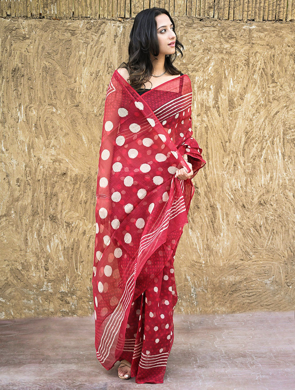 Dabu Hand Block printed Kota Doria