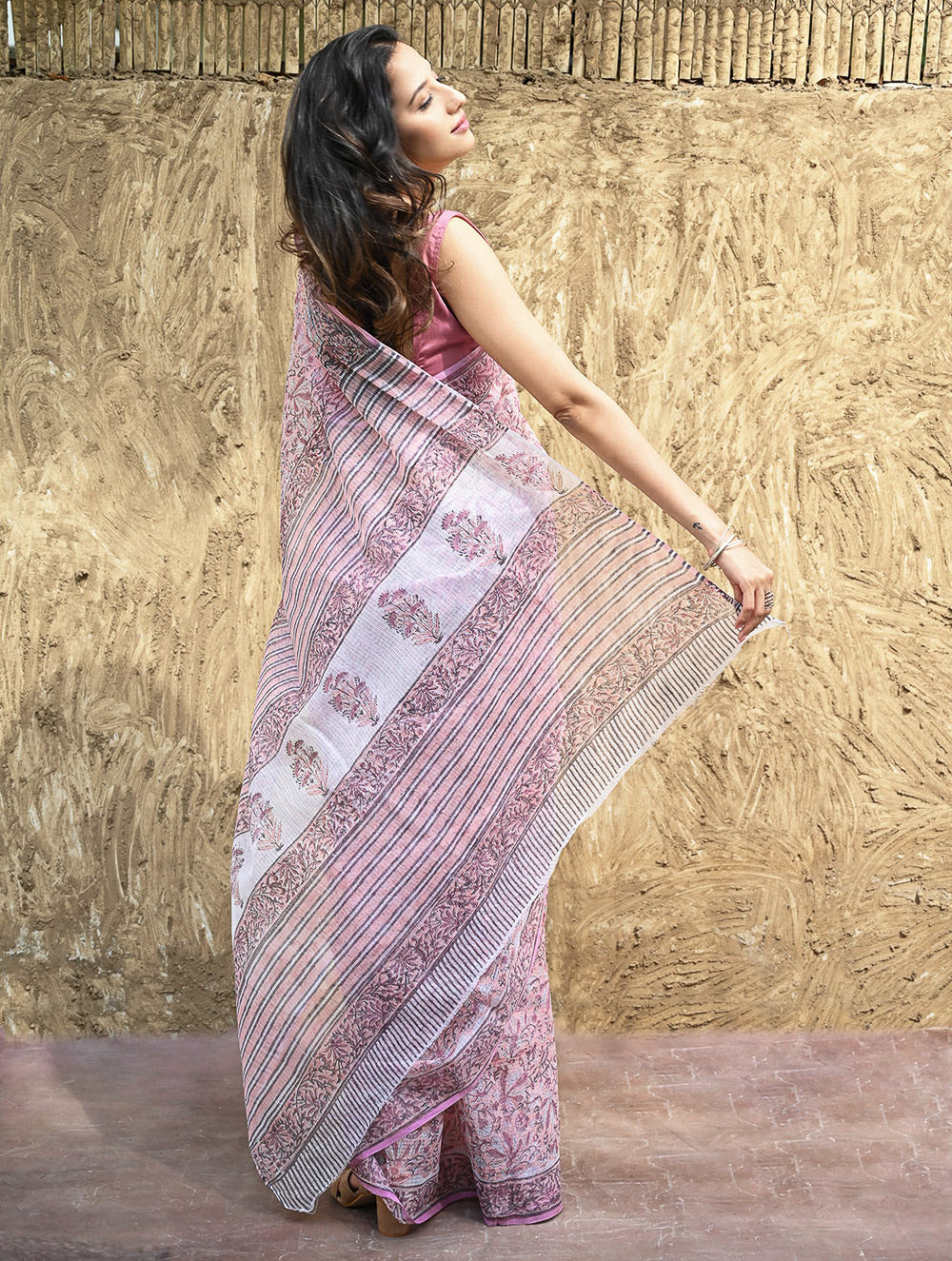 Sanganeri Hand Block printed Kota Doria