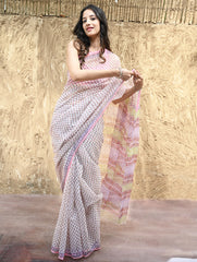 Sanganeri Hand Block printed Kota Doria