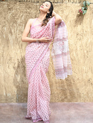 Sanganeri Hand Block printed Kota Doria