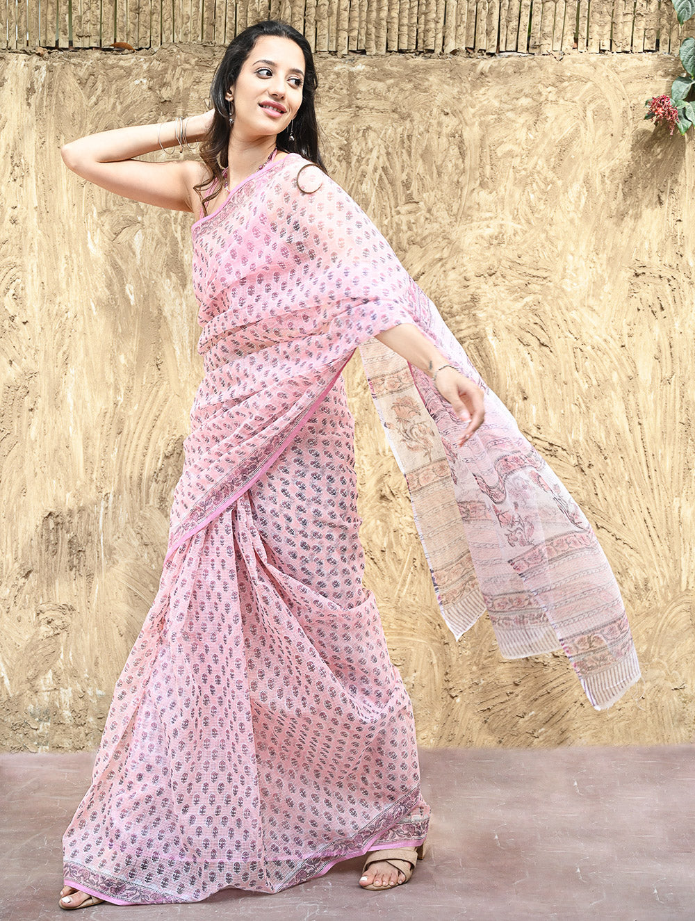 Sanganeri Hand Block printed Kota Doria
