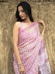 Sanganeri Hand Block printed Kota Doria