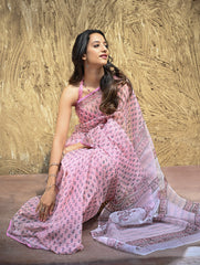 Sanganeri Hand Block printed Kota Doria