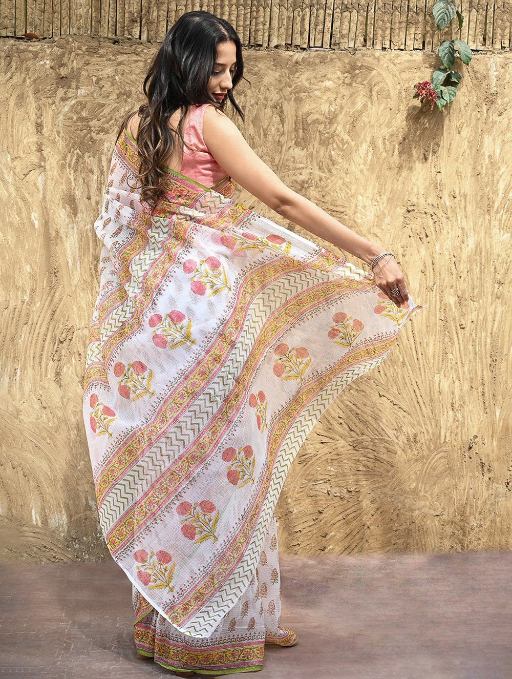 Sanganeri Hand Block printed Kota Doria