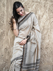 Bagru Hand Block Printed Chanderi