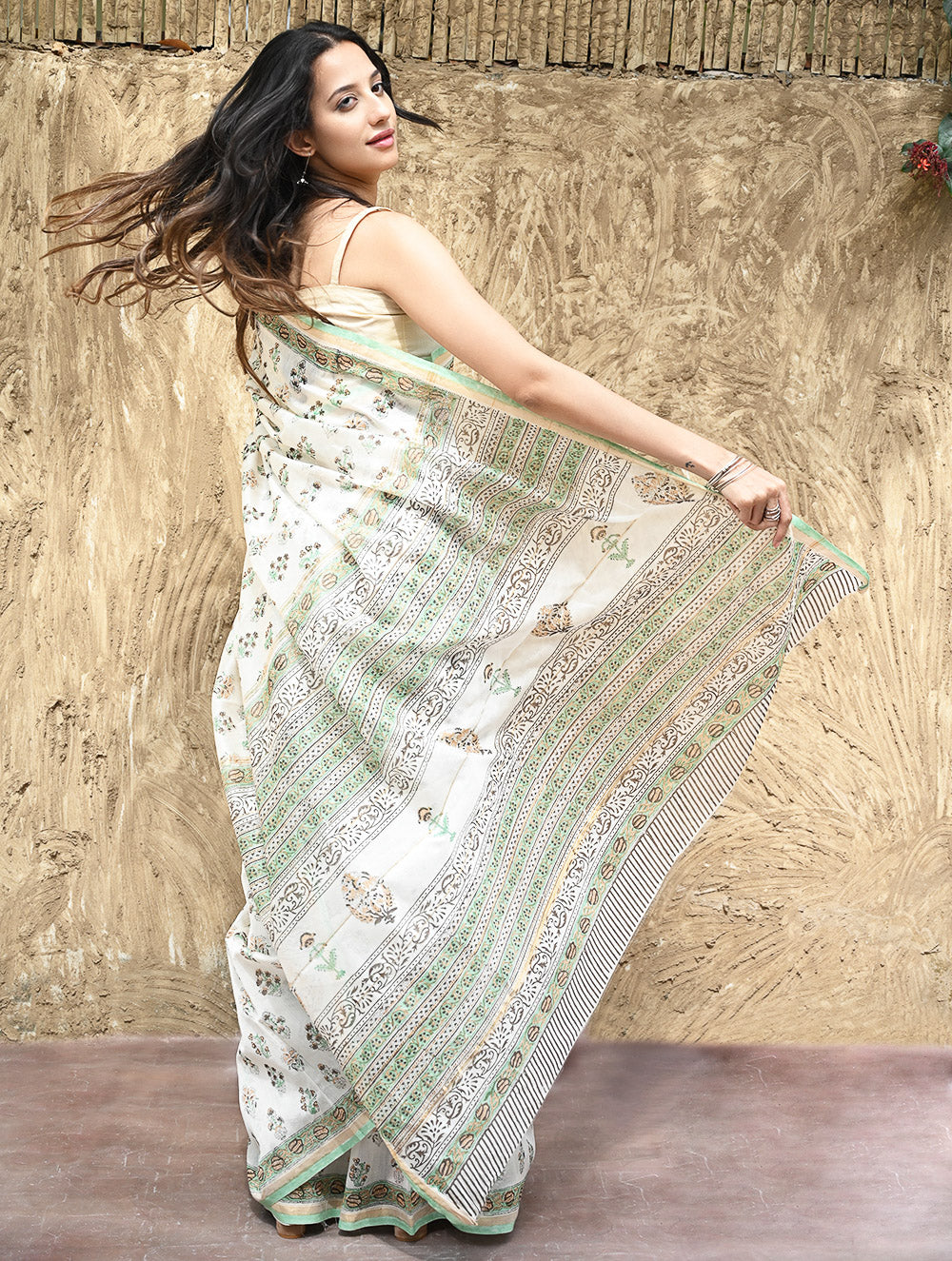 Sanganeri Hand Block printed Chanderi