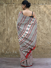 Bagru Statements : Hand Block Printed Cotton Saree - Belrekha