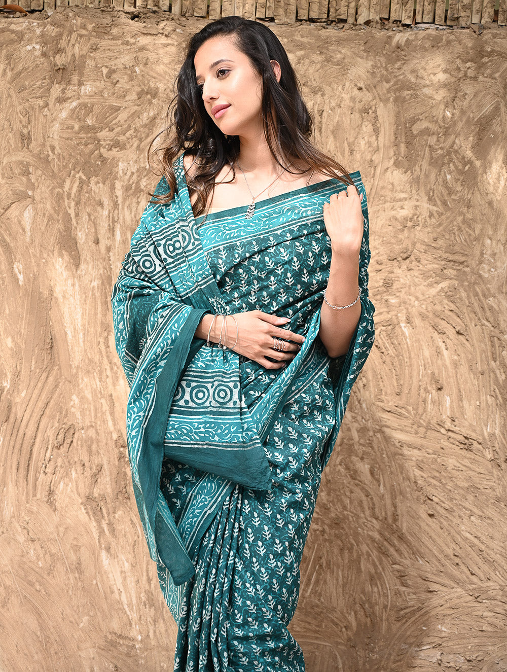 Dabu Hand Block printed Cotton