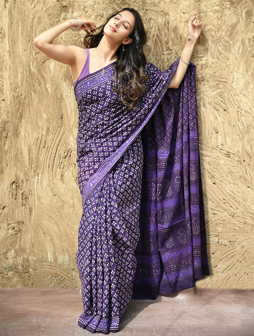 Dabu Hand Block printed Cotton