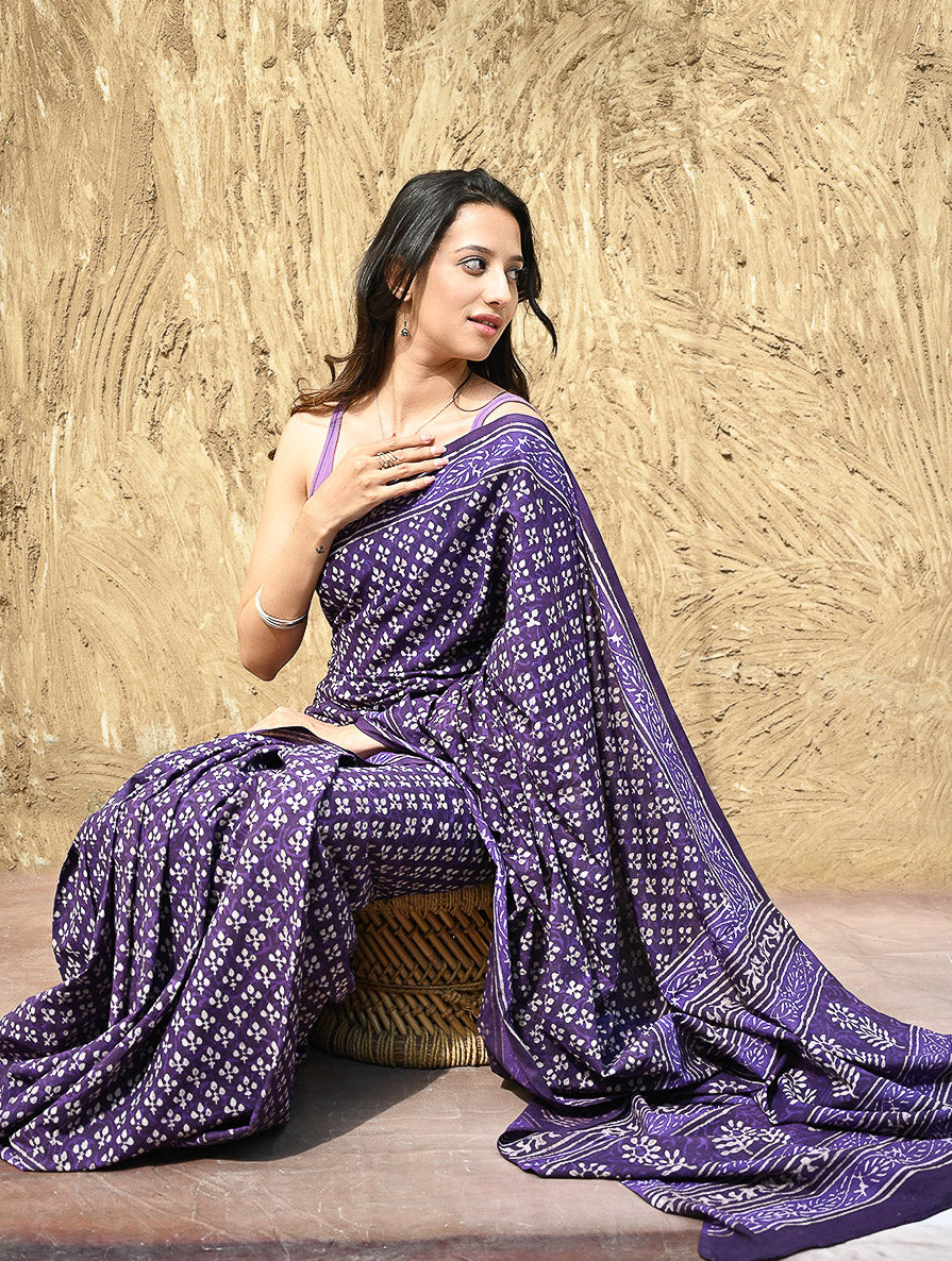 Dabu Hand Block printed Cotton