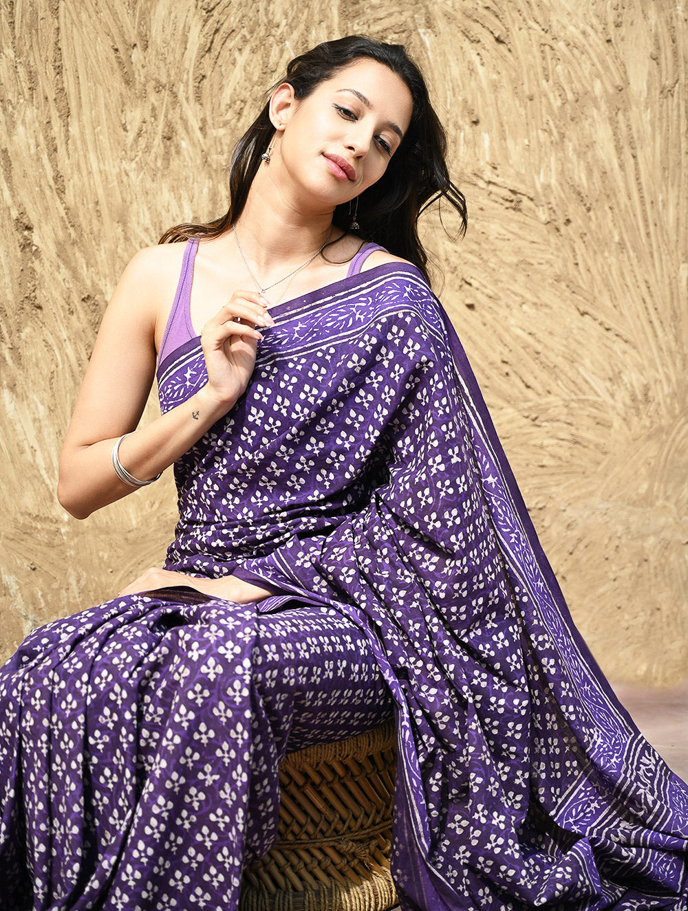 Dabu Hand Block printed Cotton