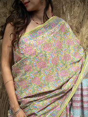 Sanganeri Hand Block printed Cotton