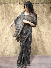Dabu Hand Block printed Georgette