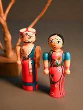 Channapatna Wooden Doll Set- Dampatigalu (Set of 2)
