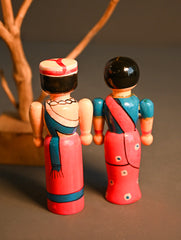 Channapatna Wooden Doll Set- Dampatigalu (Set of 2)