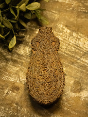 Nazakat. Exclusive, Fine Hand Engraved Wood Block Curio - Guldasta