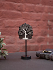 Nazakat. Exclusive, Fine Hand Engraved Wood Block Curio / Wall Piece - Darakht