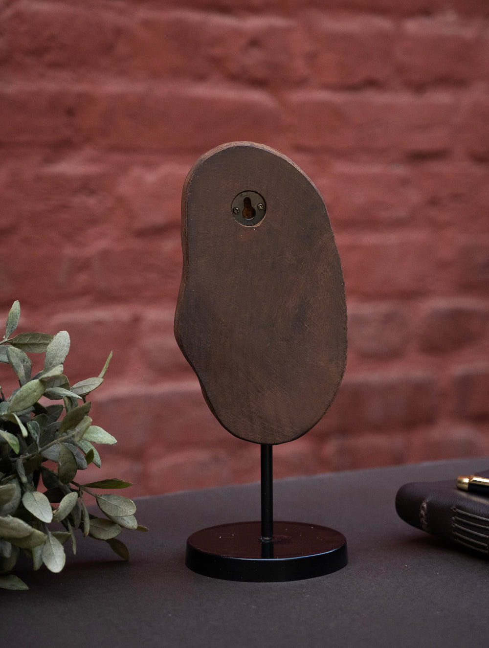 Nazakat. Exclusive, Fine Hand Engraved Wood Block Curio / Wall Piece - Paisley