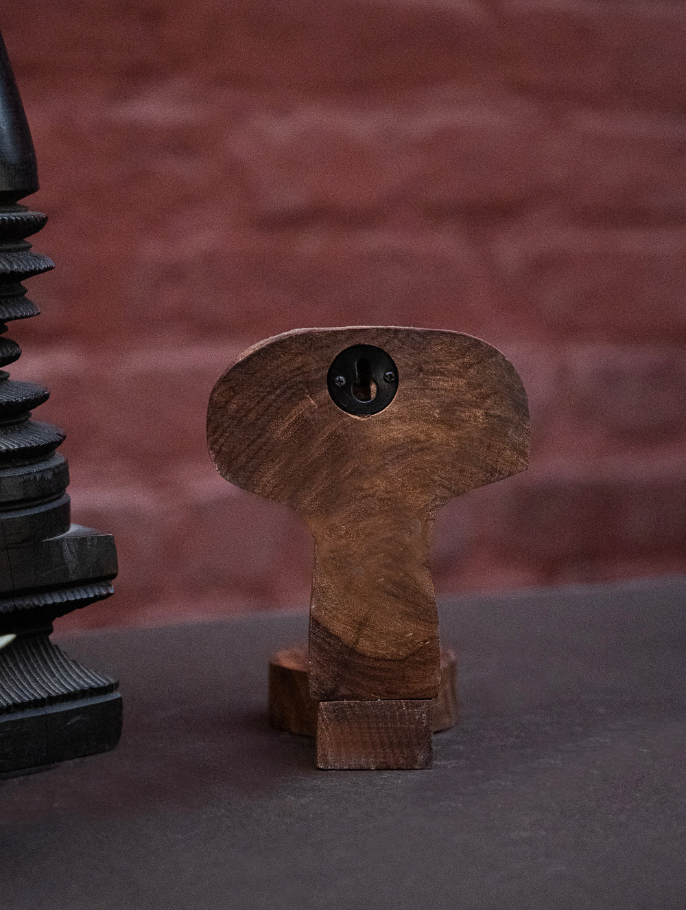 Nazakat. Exclusive, Fine Hand Engraved Wood Block Tealight Holder - Tree Of Life