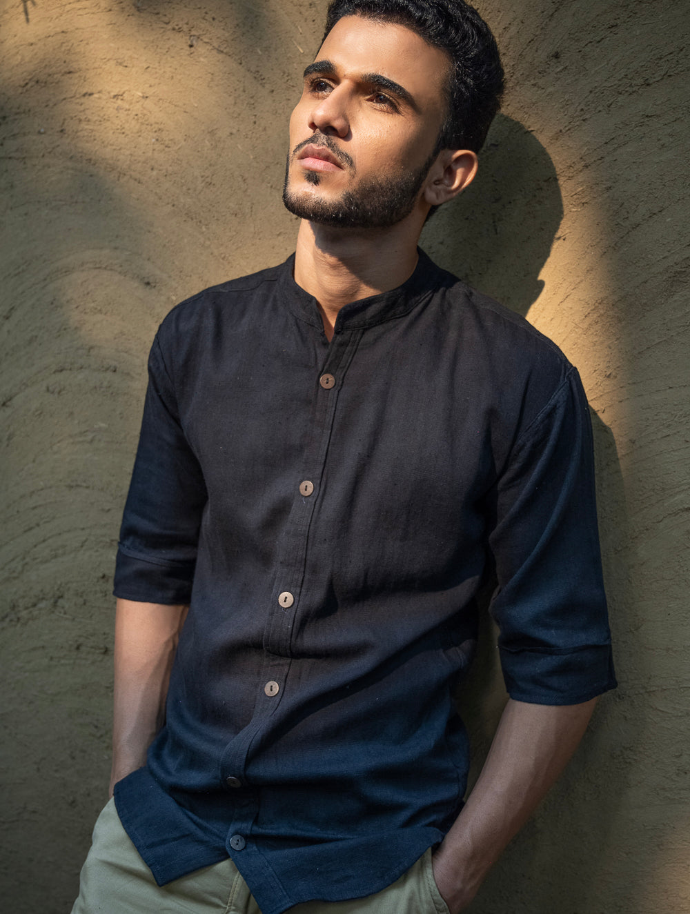 Organic Kala Cotton Shirt - Black