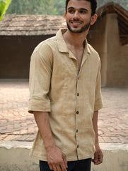 Organic Kala Cotton Shirt - Dull Khakhi