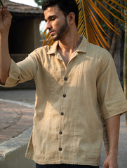 Organic Kala Cotton Shirt - Dull Khakhi