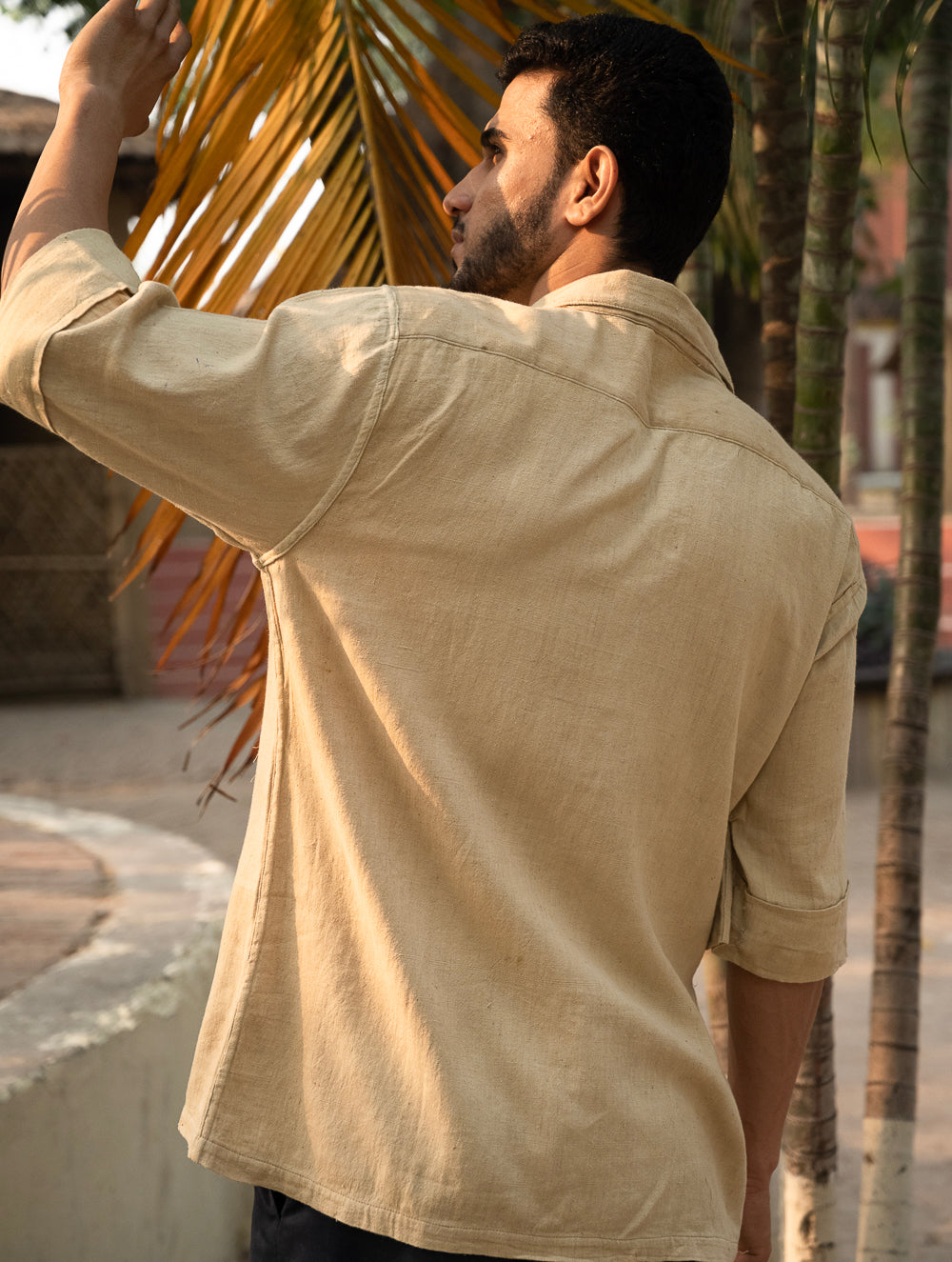 Organic Kala Cotton Shirt - Dull Khakhi
