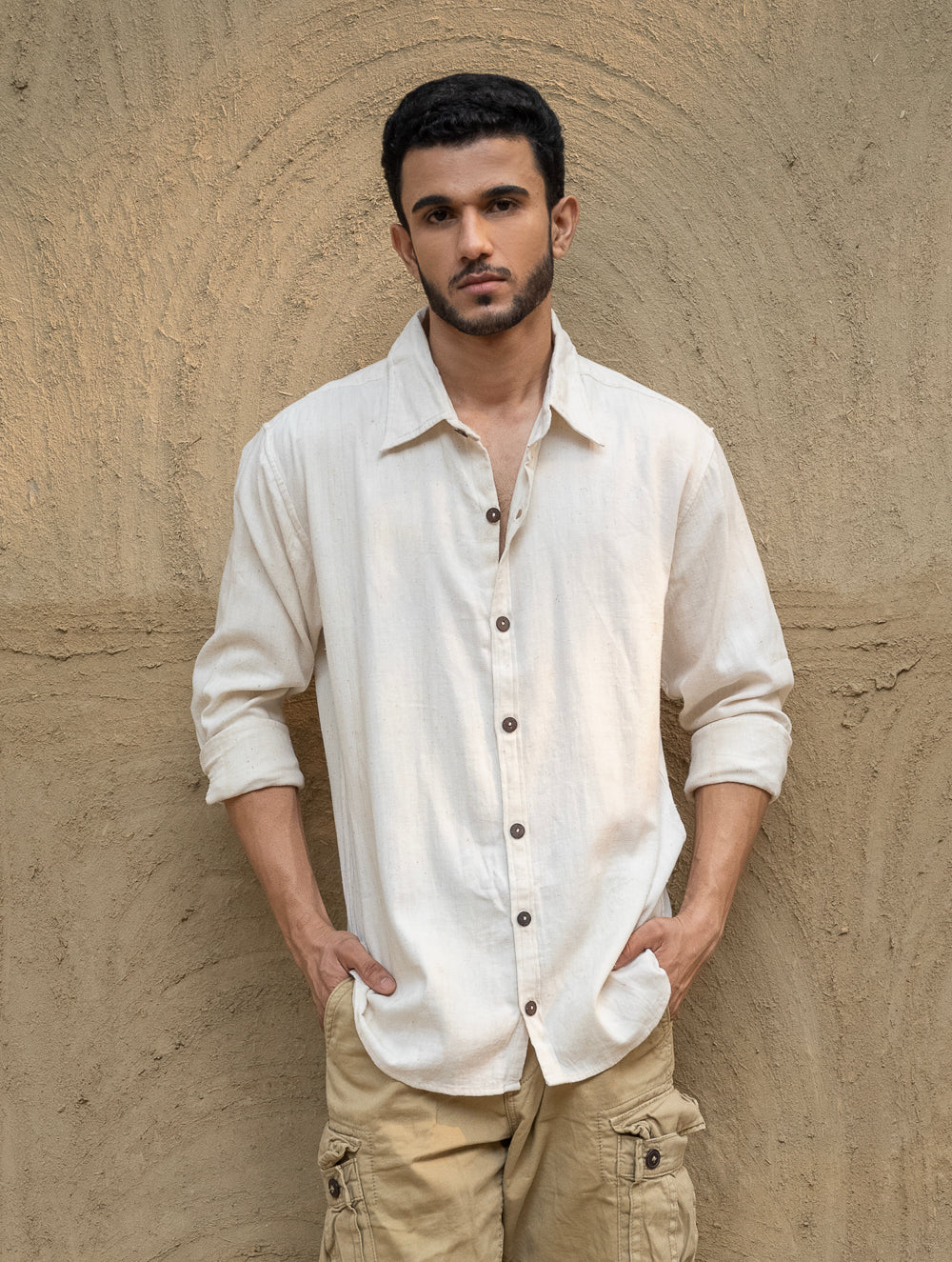 Organic Kala Cotton Shirt - Off White