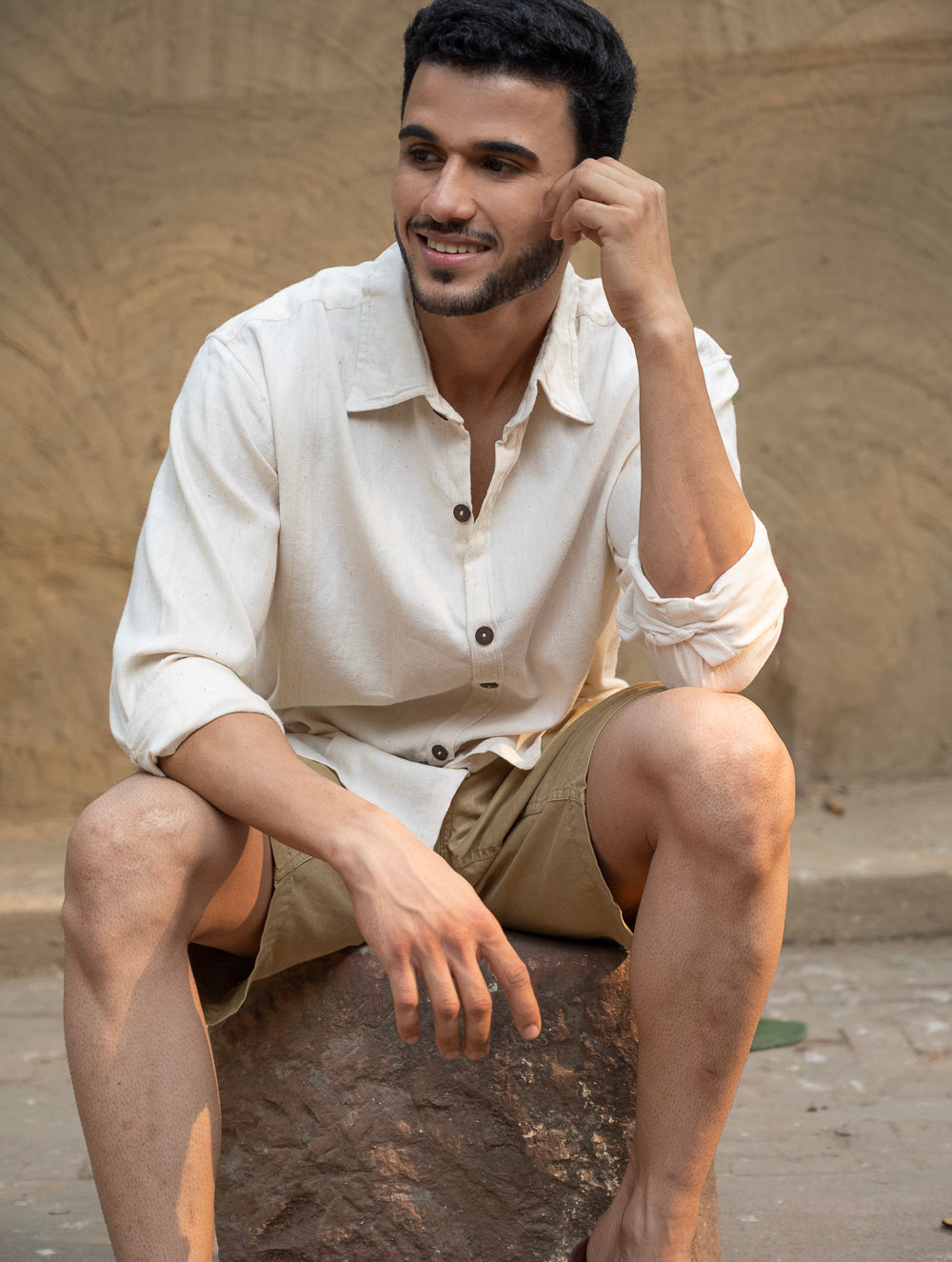 Organic Kala Cotton Shirt - Off White