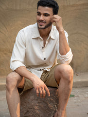Organic Kala Cotton Shirt - Off White