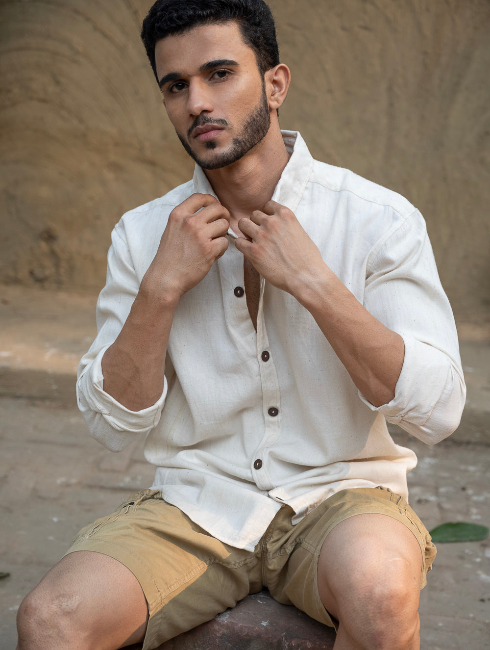 Organic Kala Cotton Shirt - Off White