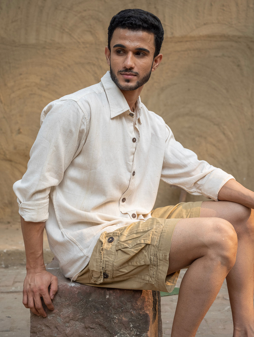 Organic Kala Cotton Shirt - Off White