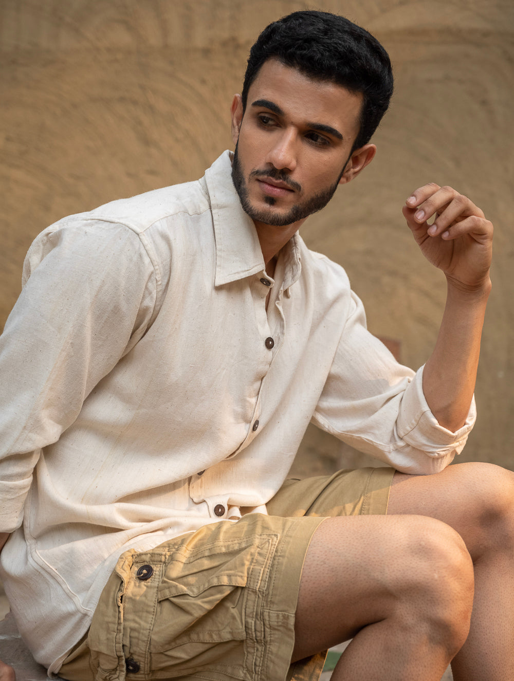 Organic Kala Cotton Shirt - Off White