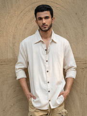 Organic Kala Cotton Shirt - Off White