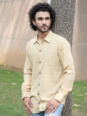 Organic Kala Cotton Shirt - Cream Summer