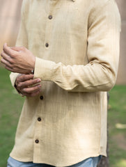 Organic Kala Cotton Shirt - Cream Summer