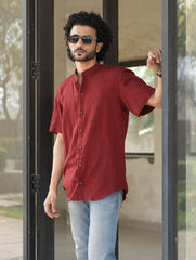 Organic Kala Cotton Shirt - Summer Wine