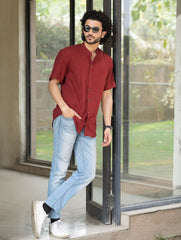 Organic Kala Cotton Shirt - Summer Wine